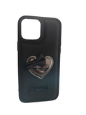iPhone 13 Pro Max Cute Heart Case with Bow, Stars and Mini Fruits