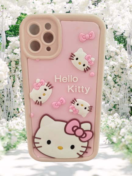 iPhone 13 Pro Max Hello Kitty Cute Cartoon Girl Case