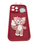 iPhone 13 Pro Max Solid Color Cute Ear Girl Case